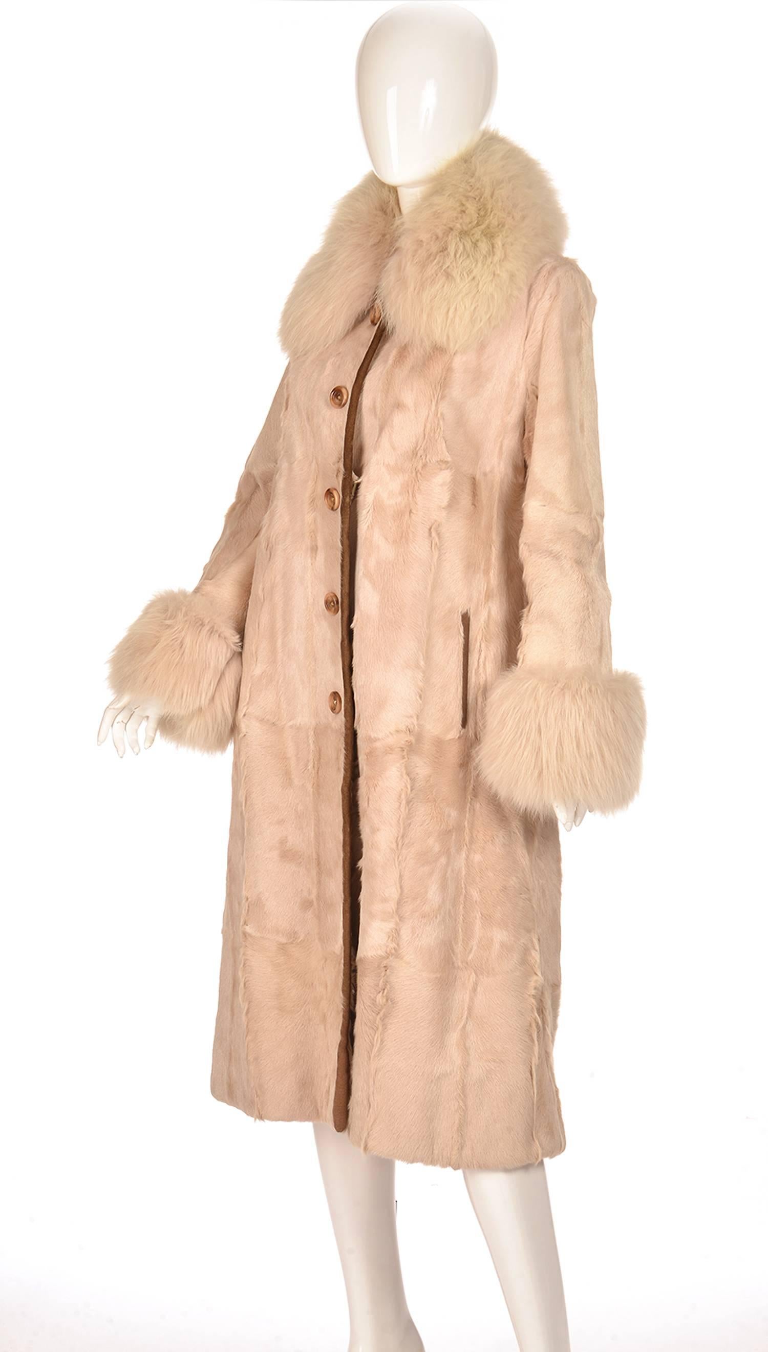 angora fur coat