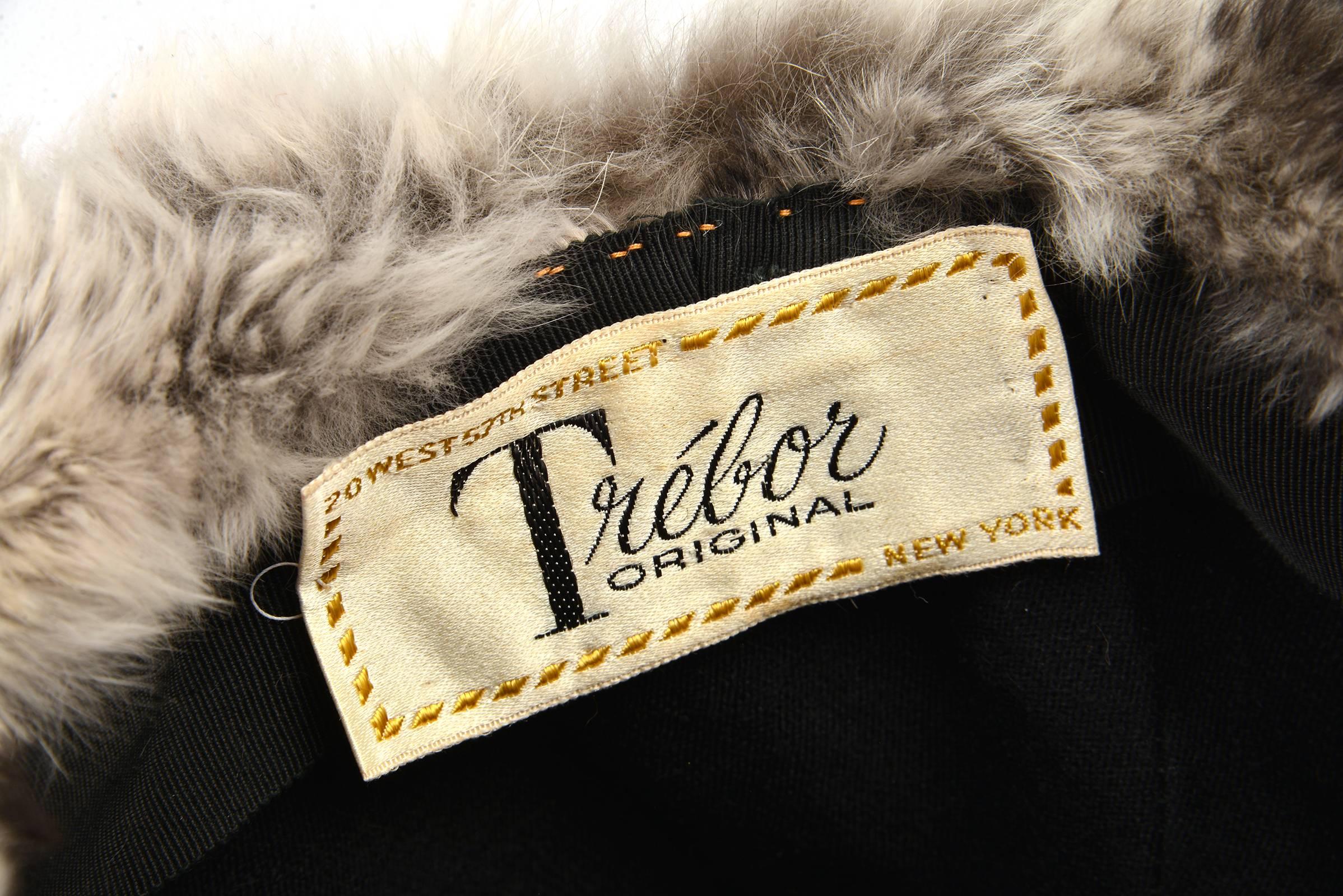 Beige 1950s Trebor Original Chinchilla Fur Hat For Sale