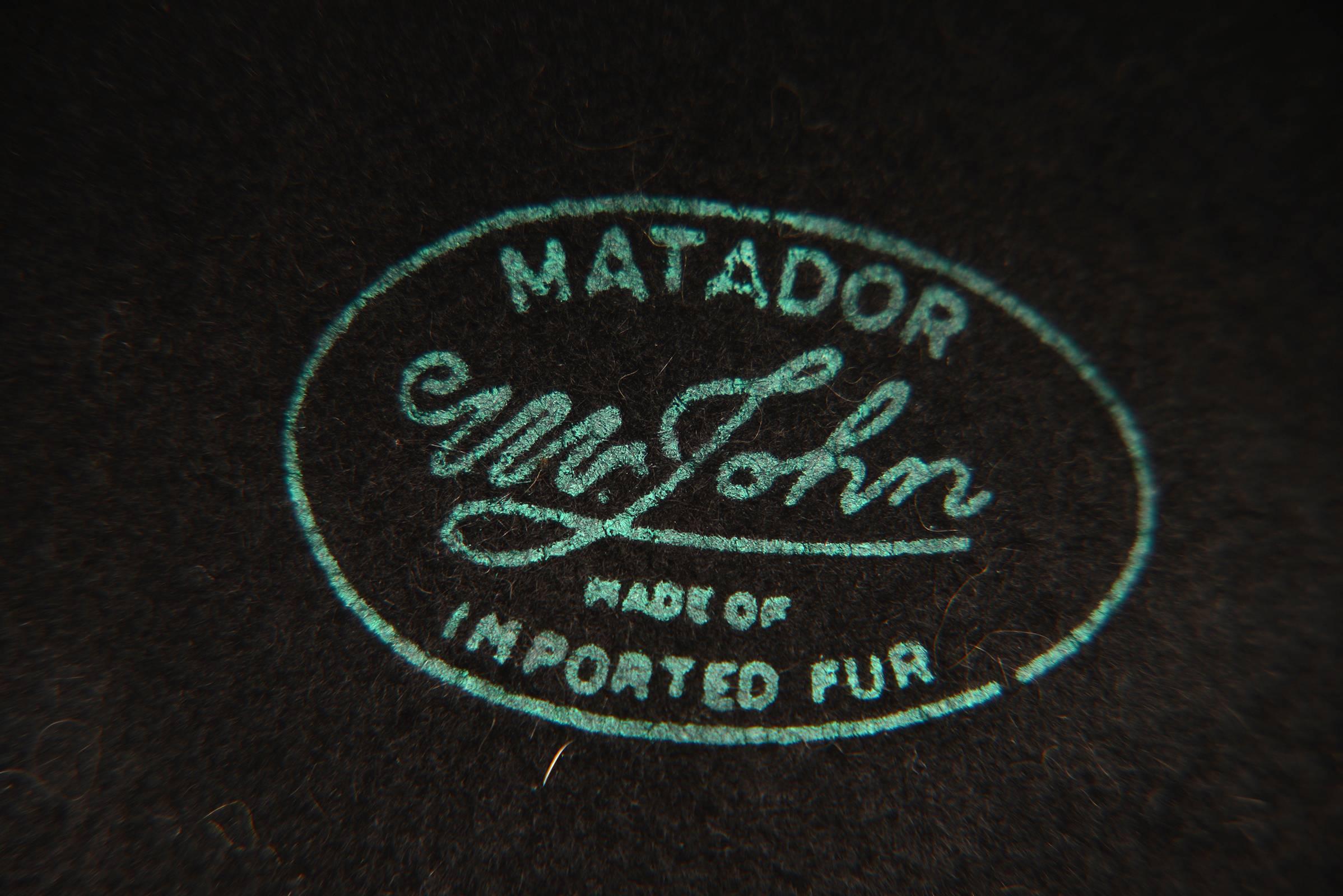 Mr. John Classic Black Faux Fur Hat, 1970s  2