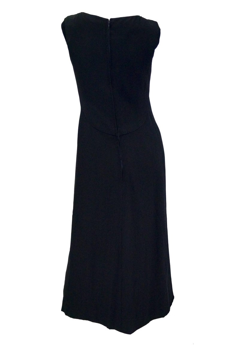 1960s Guy Laroche Black Empire Waist Evening Dress For Sale at 1stDibs ...