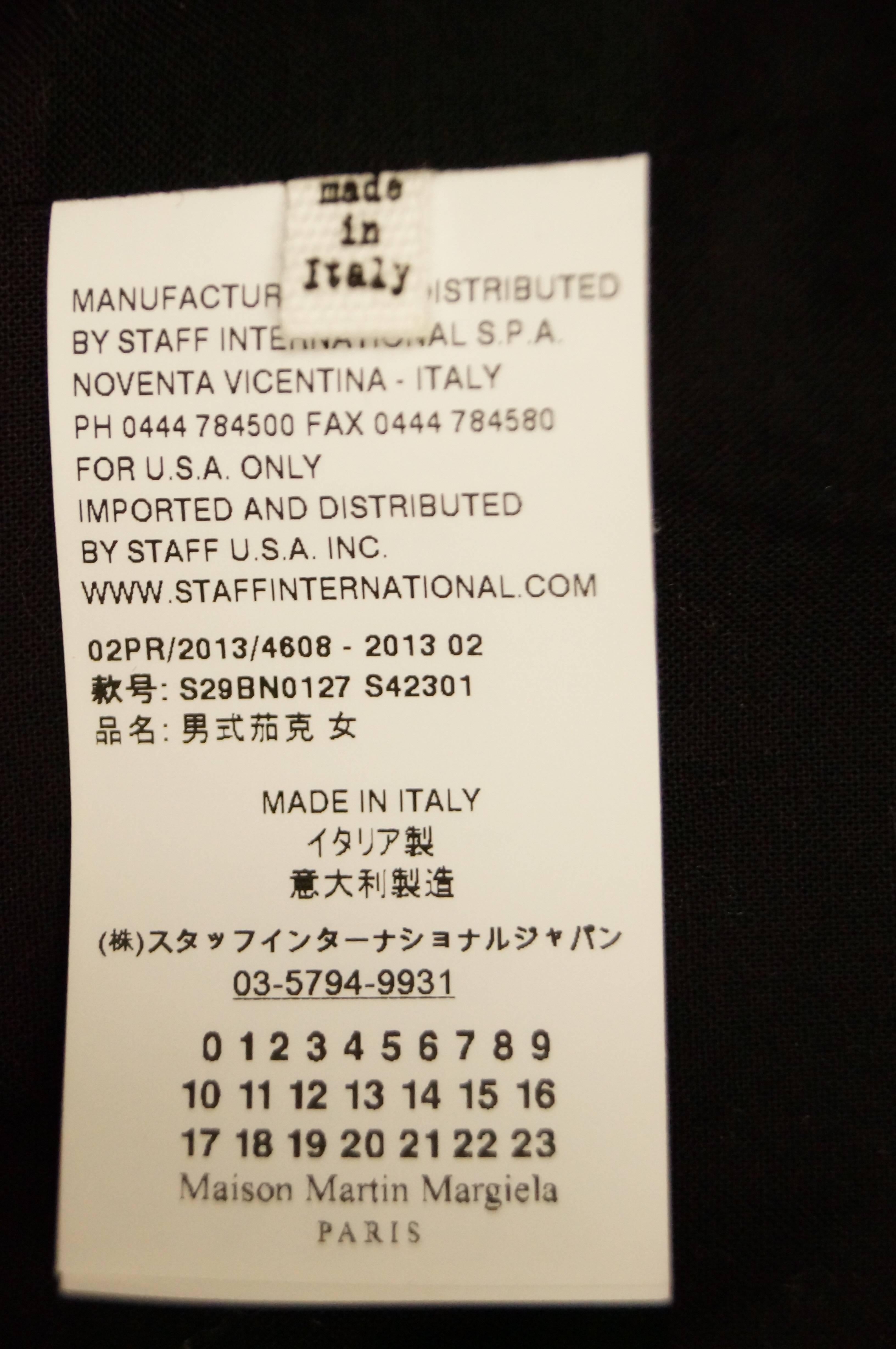 1990s Maison Martin Margiela Blue Pin Stripe Italian Wool Blazer 5