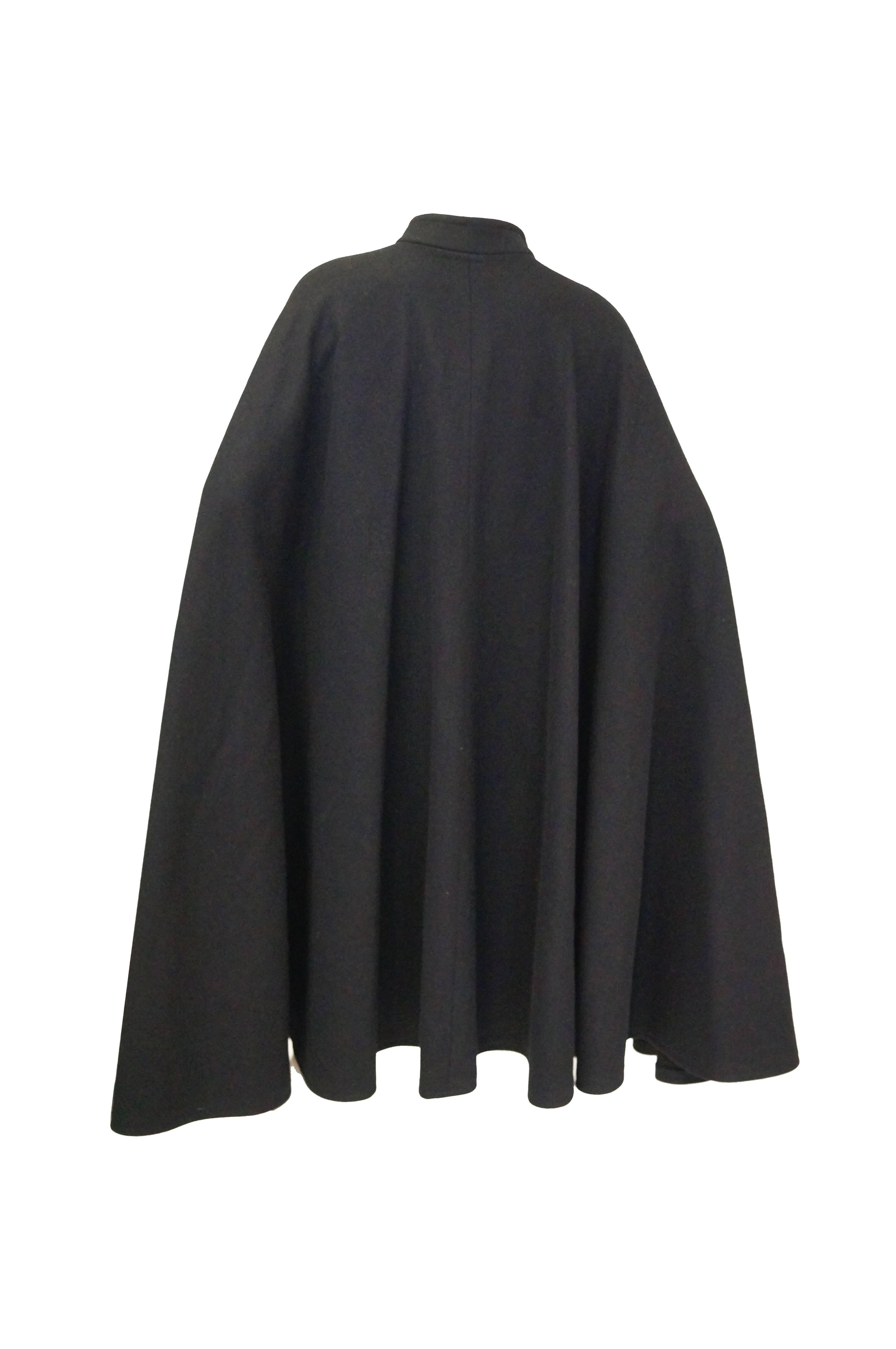 black cloak with collar