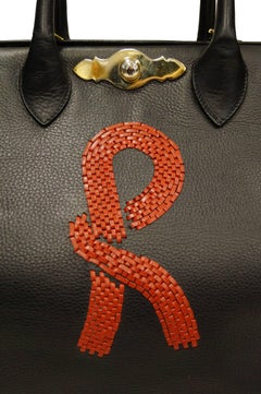 Roberta di Camerino Black Leather Doctor Bag