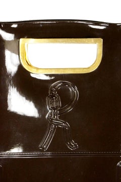 Vintage Brown Roberta di Camerino Vinyl Tote / Purse