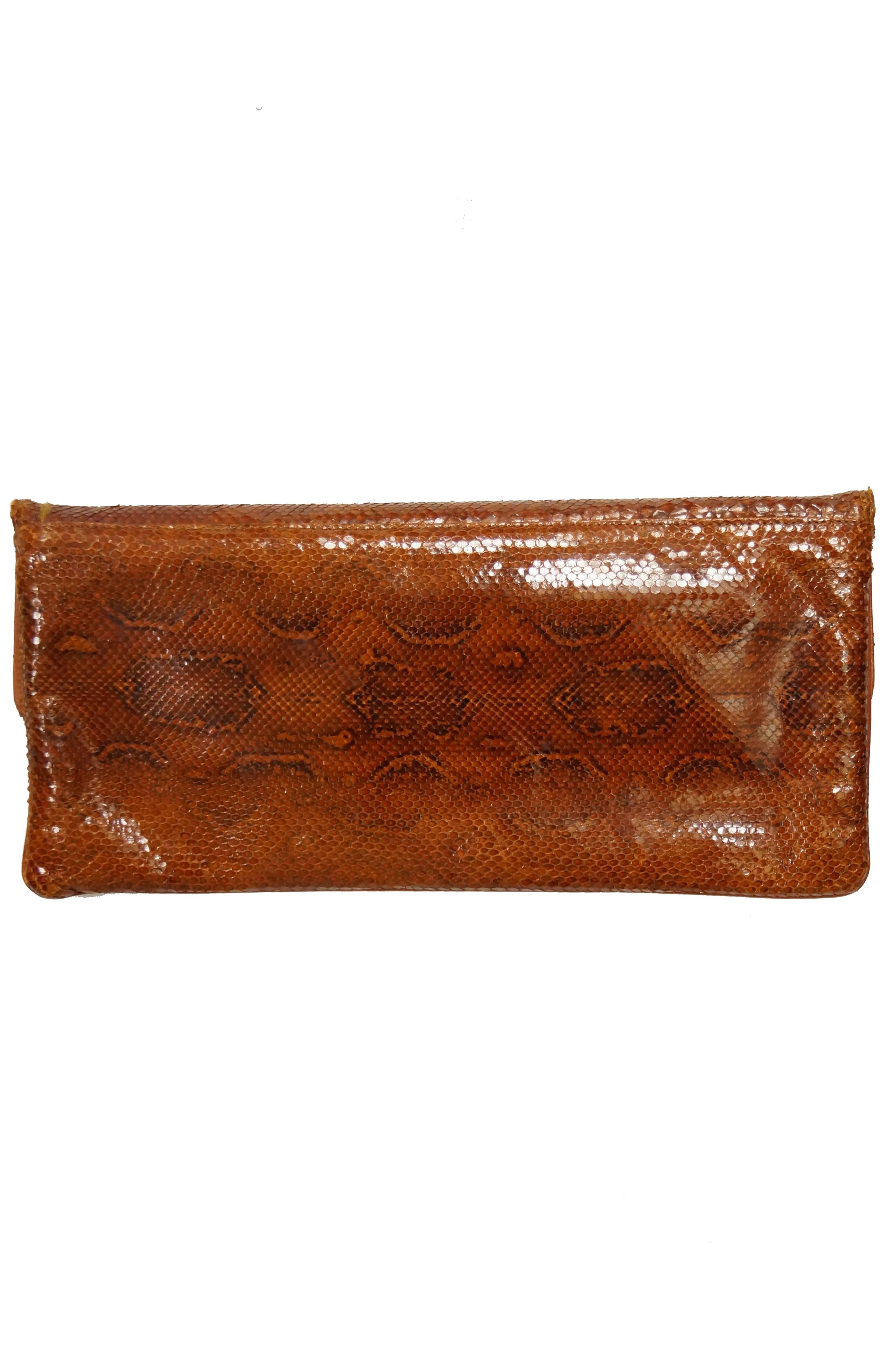 Brown  Rosenfeld Python Clutch, 1953 For Sale