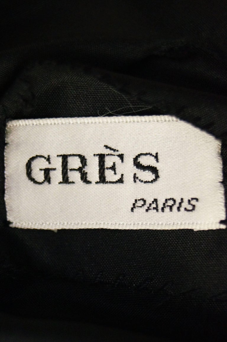 Madame Grès Black Haute Couture Silk 