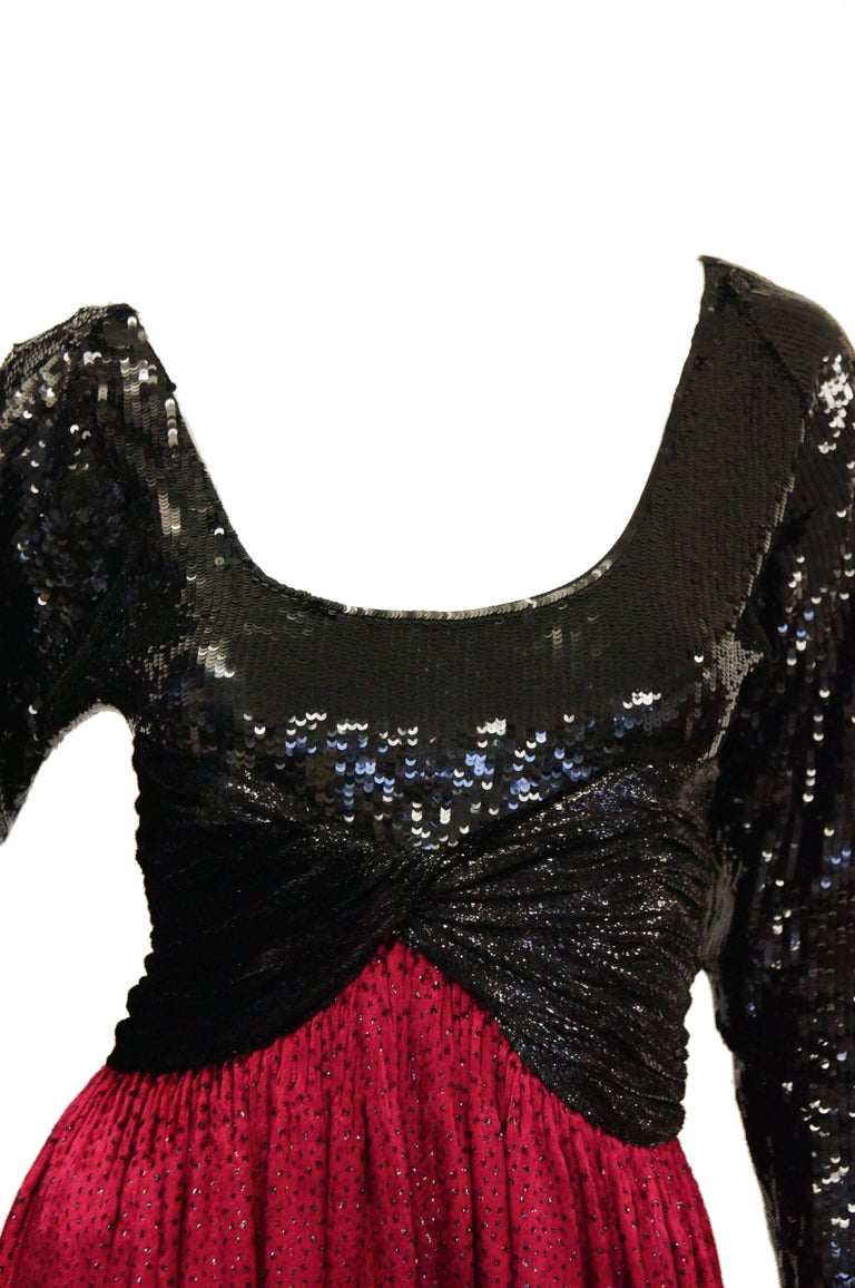 Museum Held Fall 1990-91 Geoffrey Beene Sequin & Lace Dress