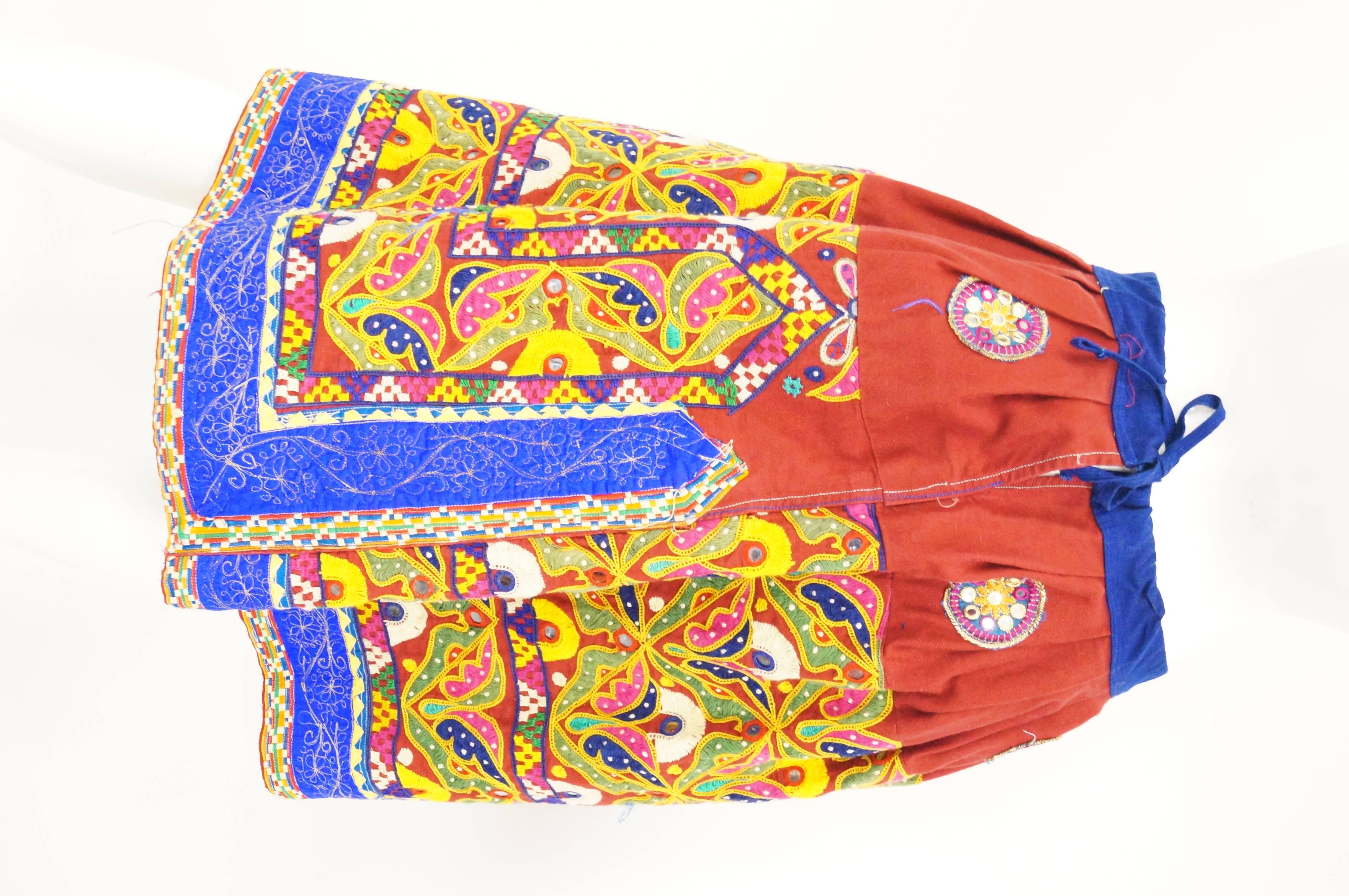 indian embroidered skirt