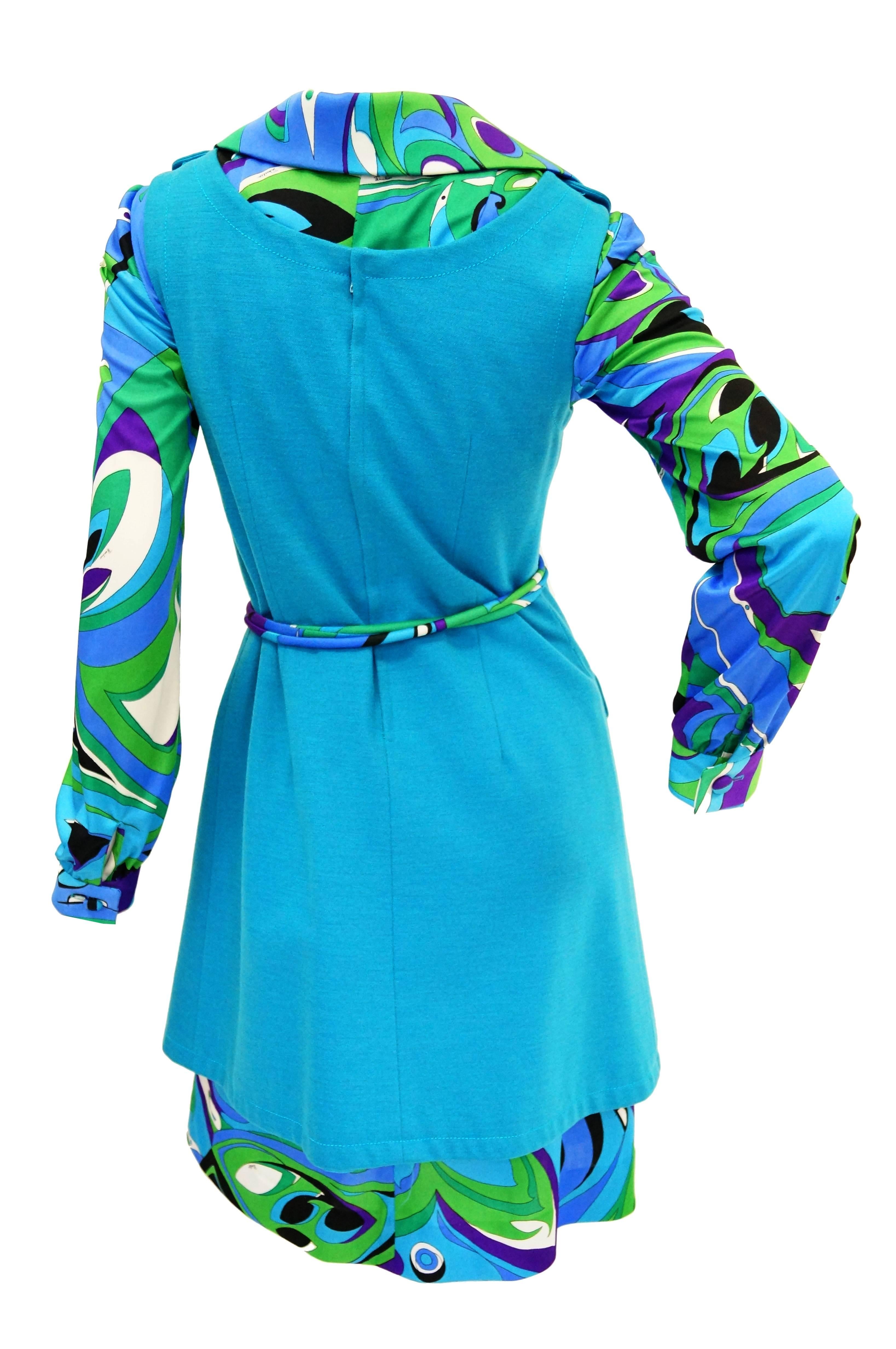 1974 Iconic Emilio Pucci for Braniff Airline Stewardess Uniform For Sale 3