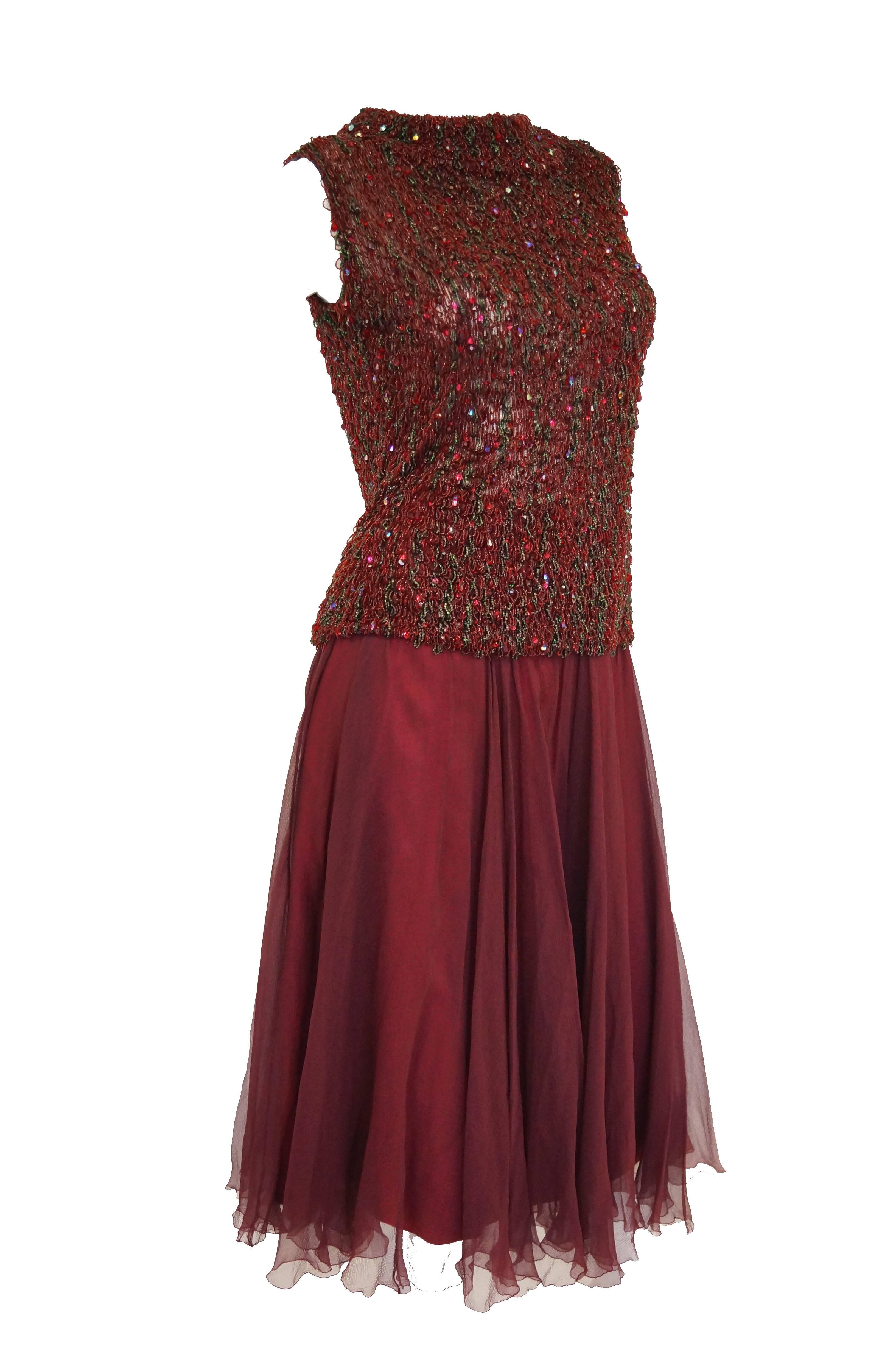 Yves Saint Laurent Couture Evening Dress Owned by Claudette Colbert, 1963  For Sale 3