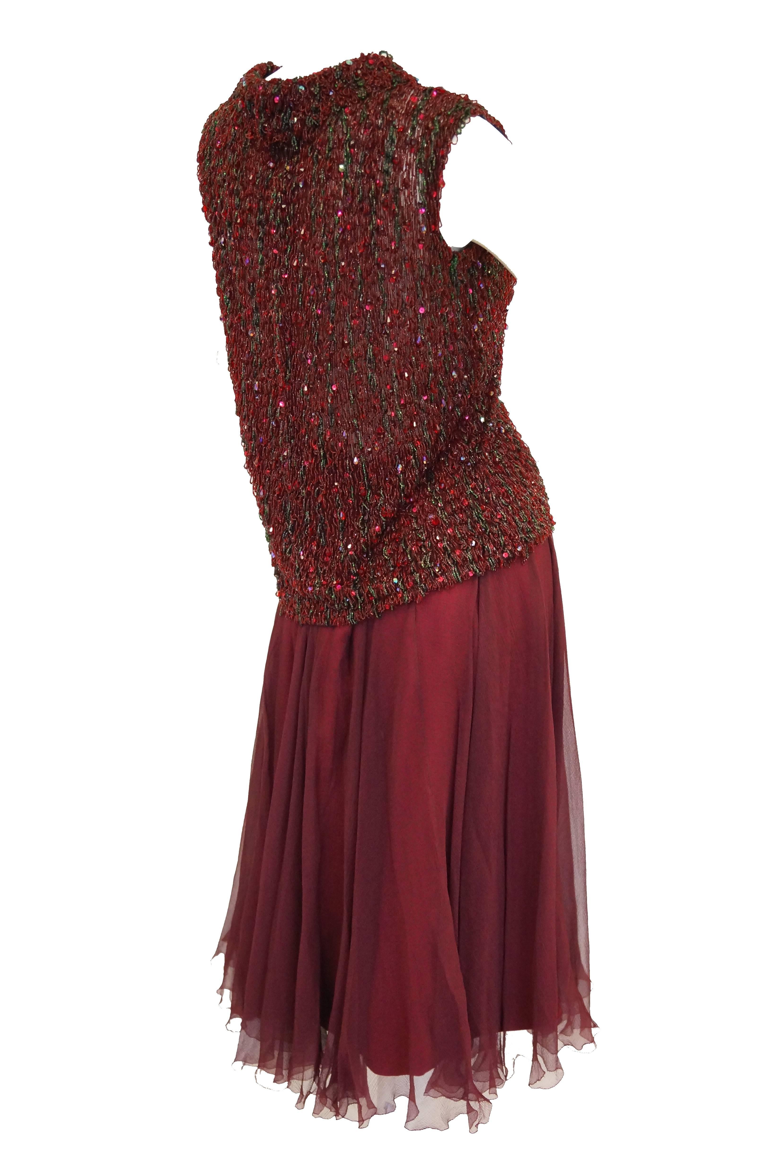 Yves Saint Laurent Couture Evening Dress Owned by Claudette Colbert, 1963  For Sale 1