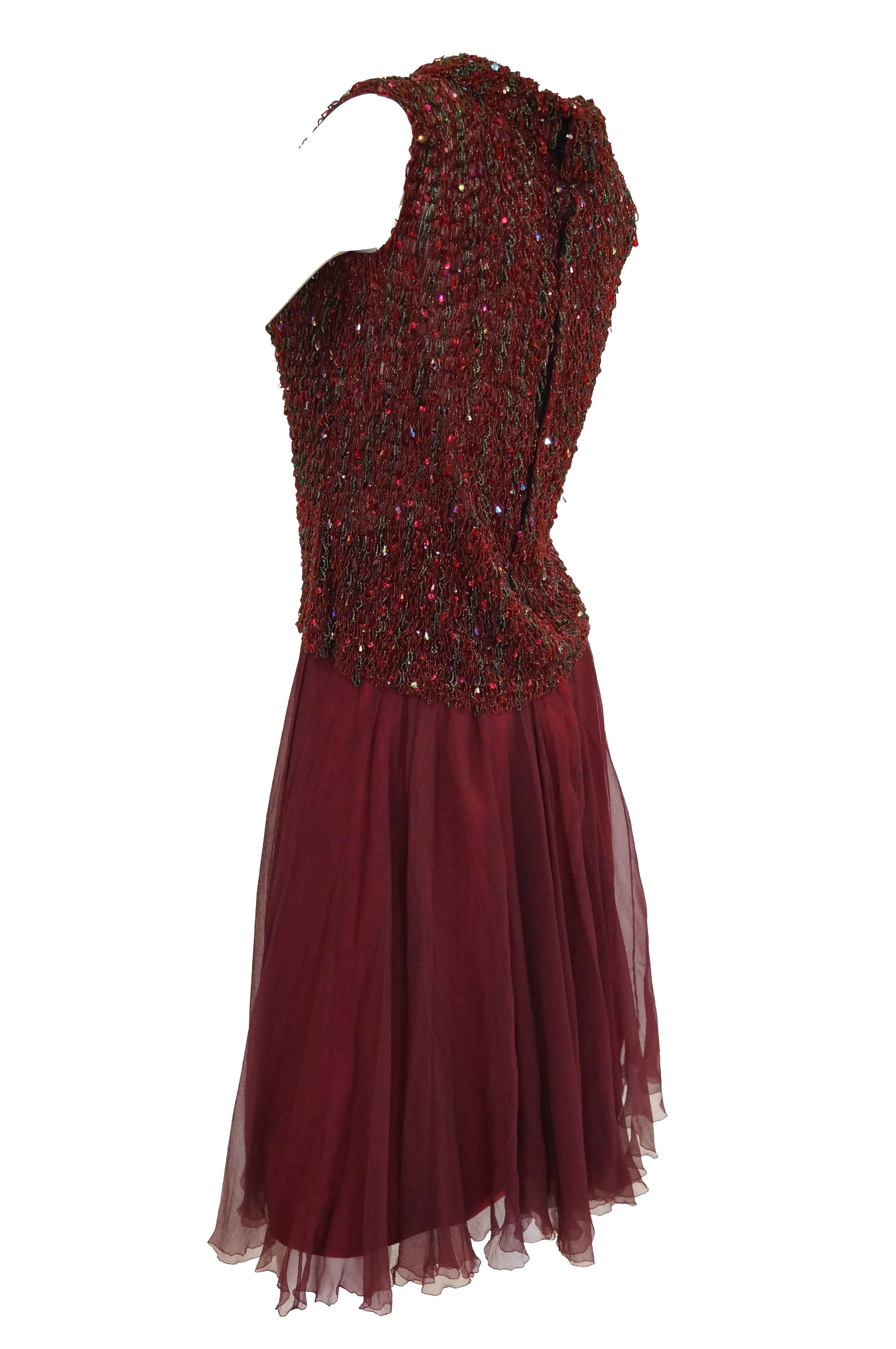 Yves Saint Laurent Couture Evening Dress Owned by Claudette Colbert, 1963  In Excellent Condition For Sale In Houston, TX