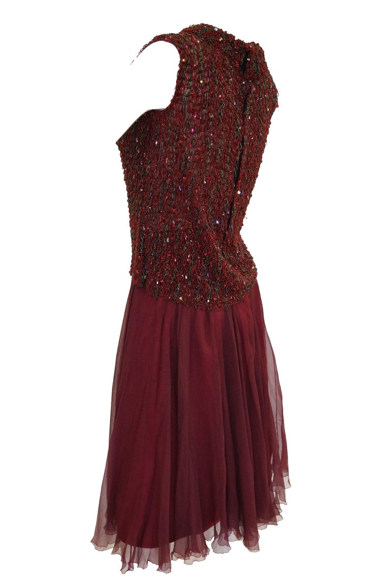 Yves Saint Laurent Couture Evening Dress Owned by Claudette Colbert, 1963  For Sale 2