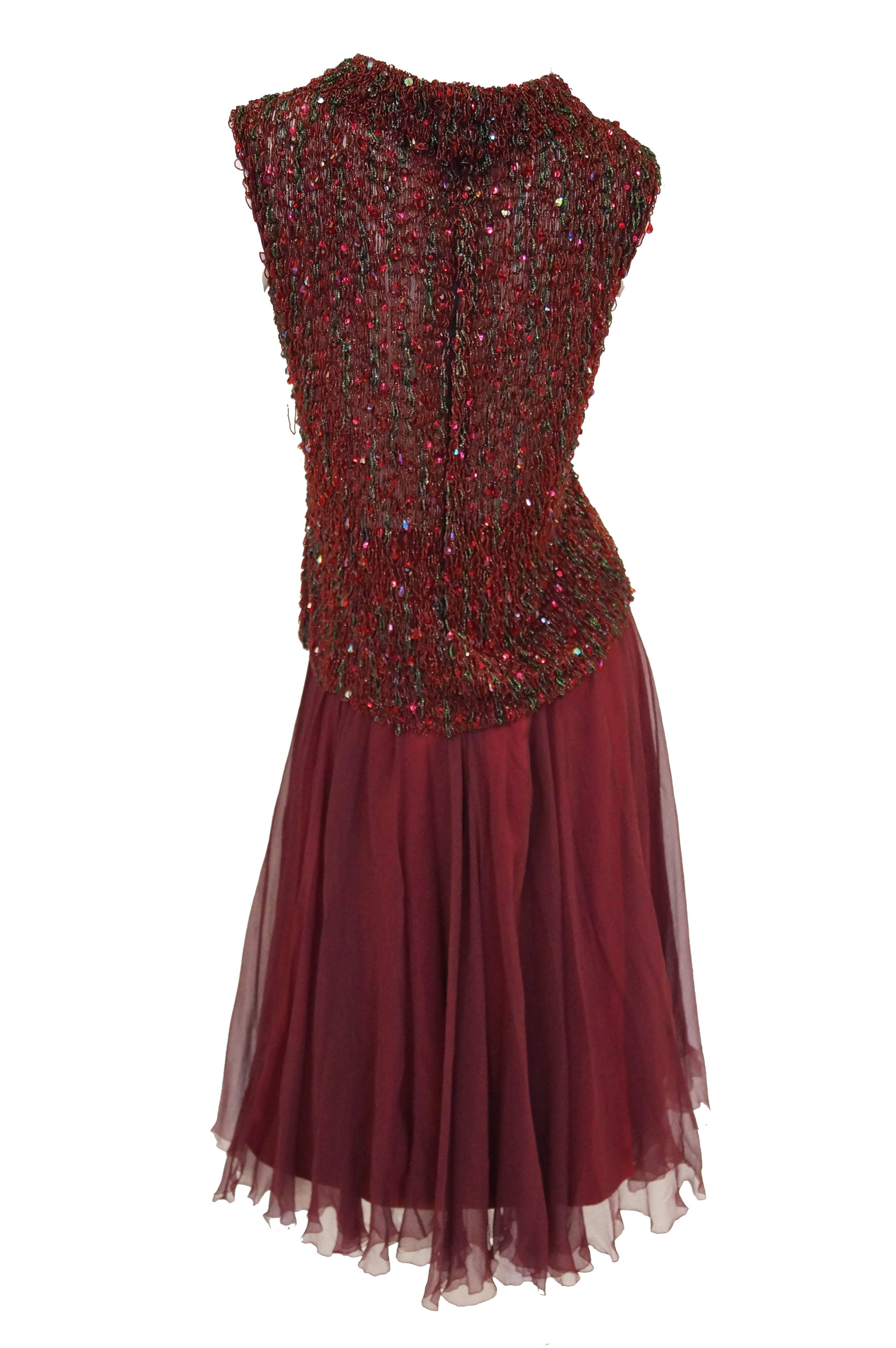 Women's Yves Saint Laurent Couture Evening Dress Owned by Claudette Colbert, 1963 For Sale