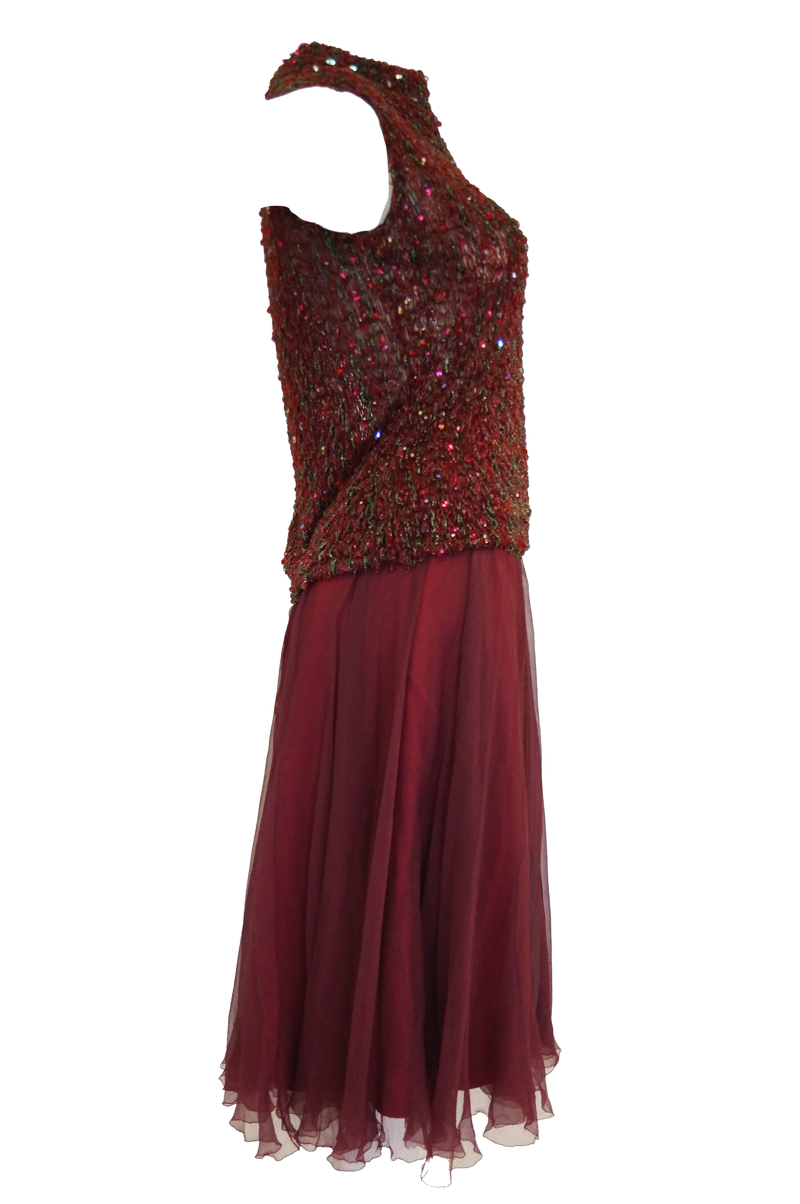 Yves Saint Laurent Couture Evening Dress Owned by Claudette Colbert, 1963 For Sale 2