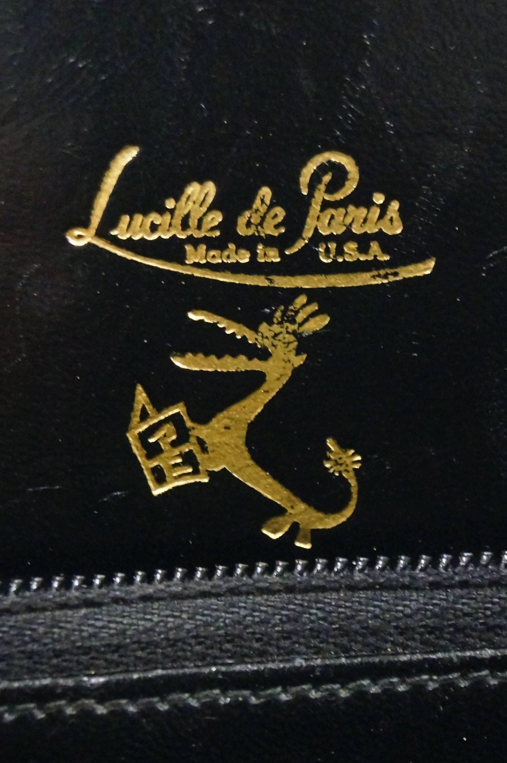 1950s Lucille de Paris Alligator Handbag 6