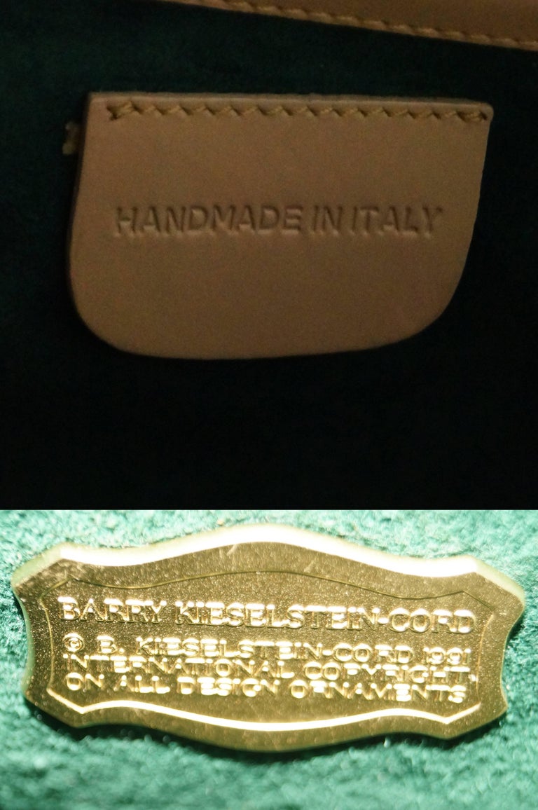 Barry KieselsteinCord Oversized Taupe Italian Leather Handbag at