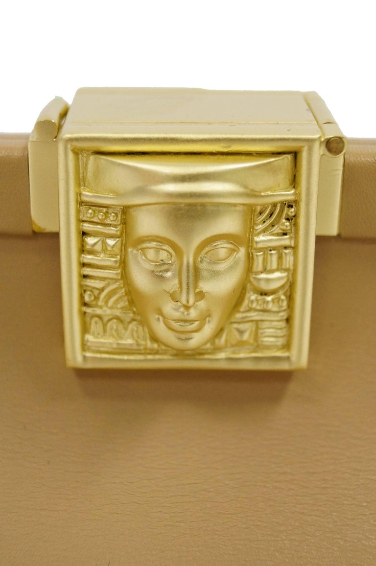 Barry KieselsteinCord Oversized Taupe Italian Leather Handbag at