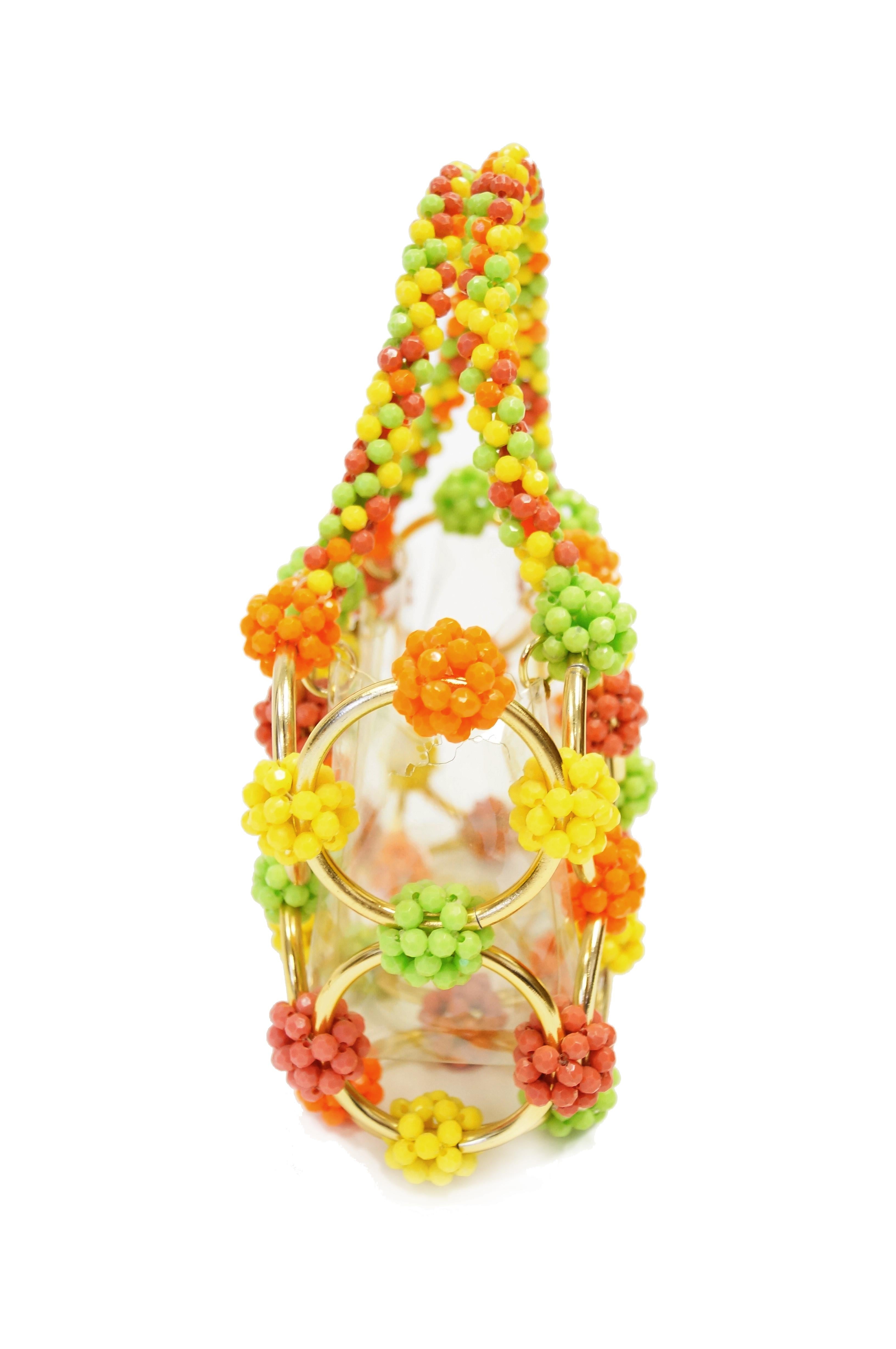 Italian Beaded Handbag Made Exclusively for Bergdorf Goodman, 1960s In Good Condition In Houston, TX