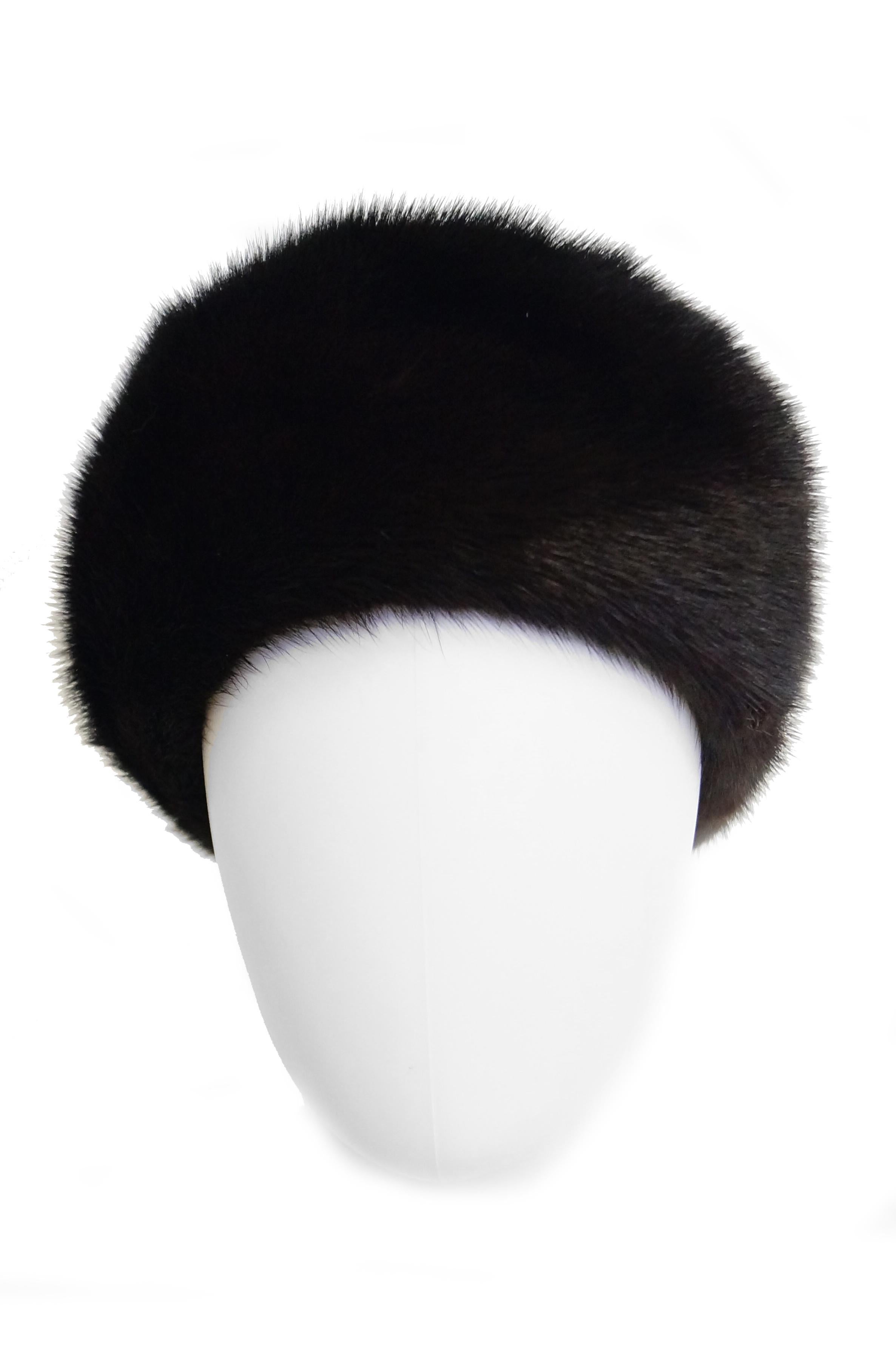 Dior Mink Chapeau Fur Hat, 1950s  In Excellent Condition In Houston, TX