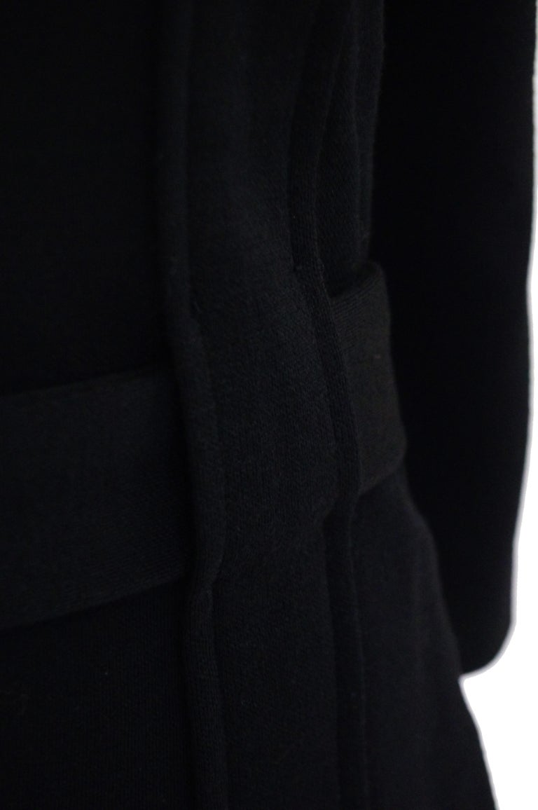 Black Iconic 1960s Rudi Gernreich Knitwear High Contrast Mini Dress Ensemble For Sale