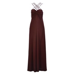 Vintage 1970s Joy Stevens Criss Cross Strap Dress