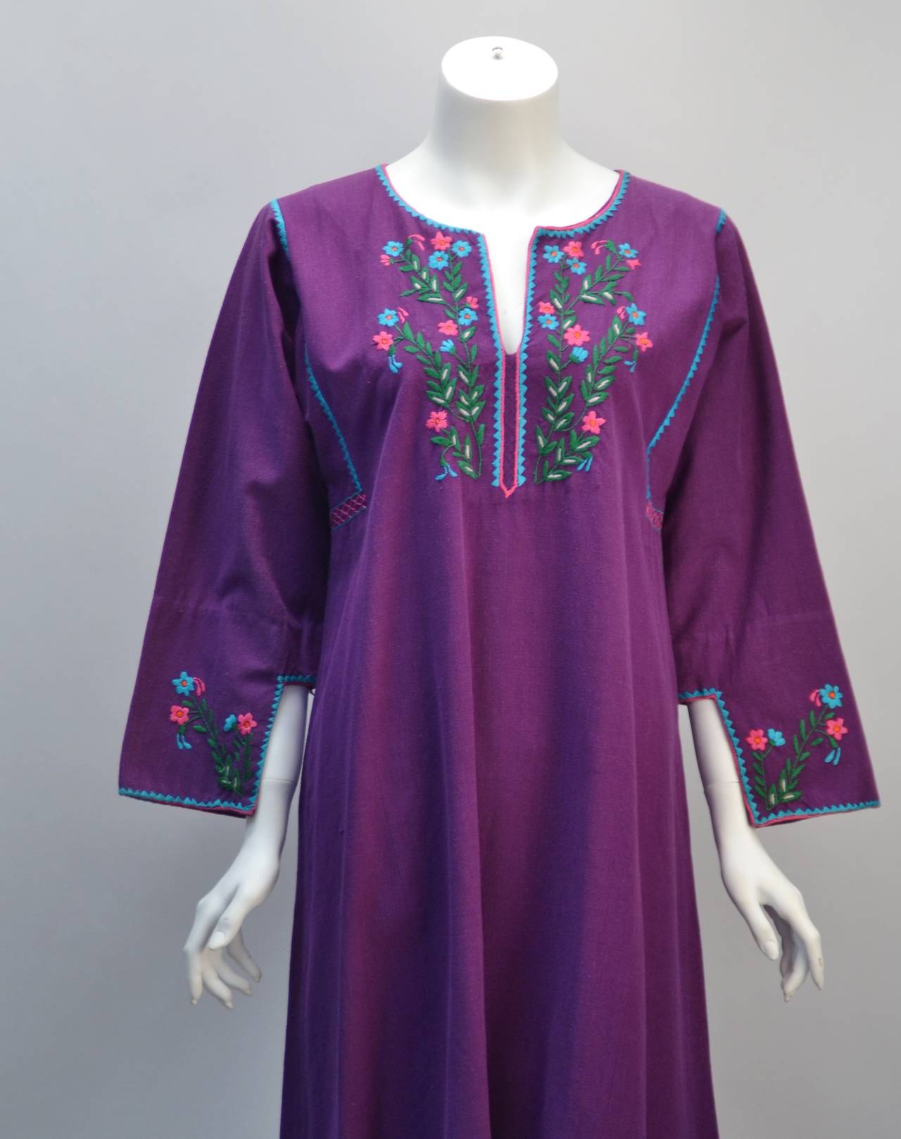 Women's Josefa Purple Kaftan, 1970s 