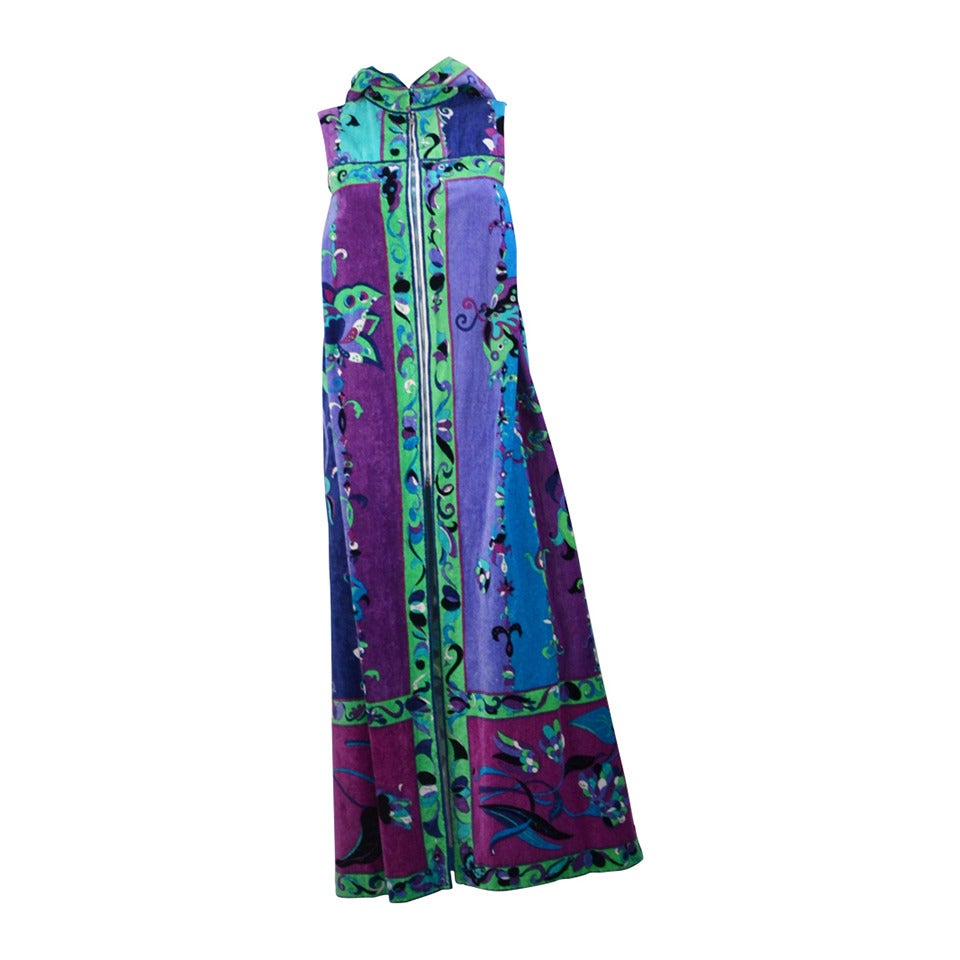 1970s Pucci Hooded Kaftan