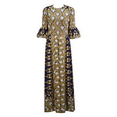 1960's Tambour Embroidered Resort Dress/Kaftan