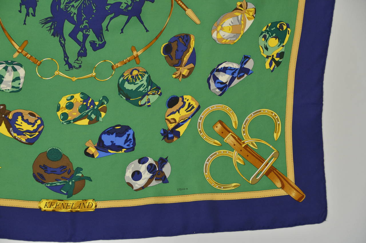 Special Edition Hermes Scarf  in Original Box In Good Condition In Houston, TX