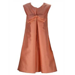 1960s Maisonette Bow Front A-Line Dress