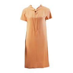 1960s Mollie Parnis Summer Silk Shift Dress 6
