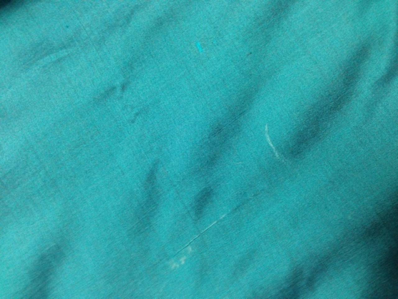 Vintage Teal Blue Embroidered Silk Kaftan 2