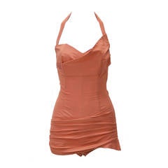 Retro 1950s Cole of California Coral Swimsuit