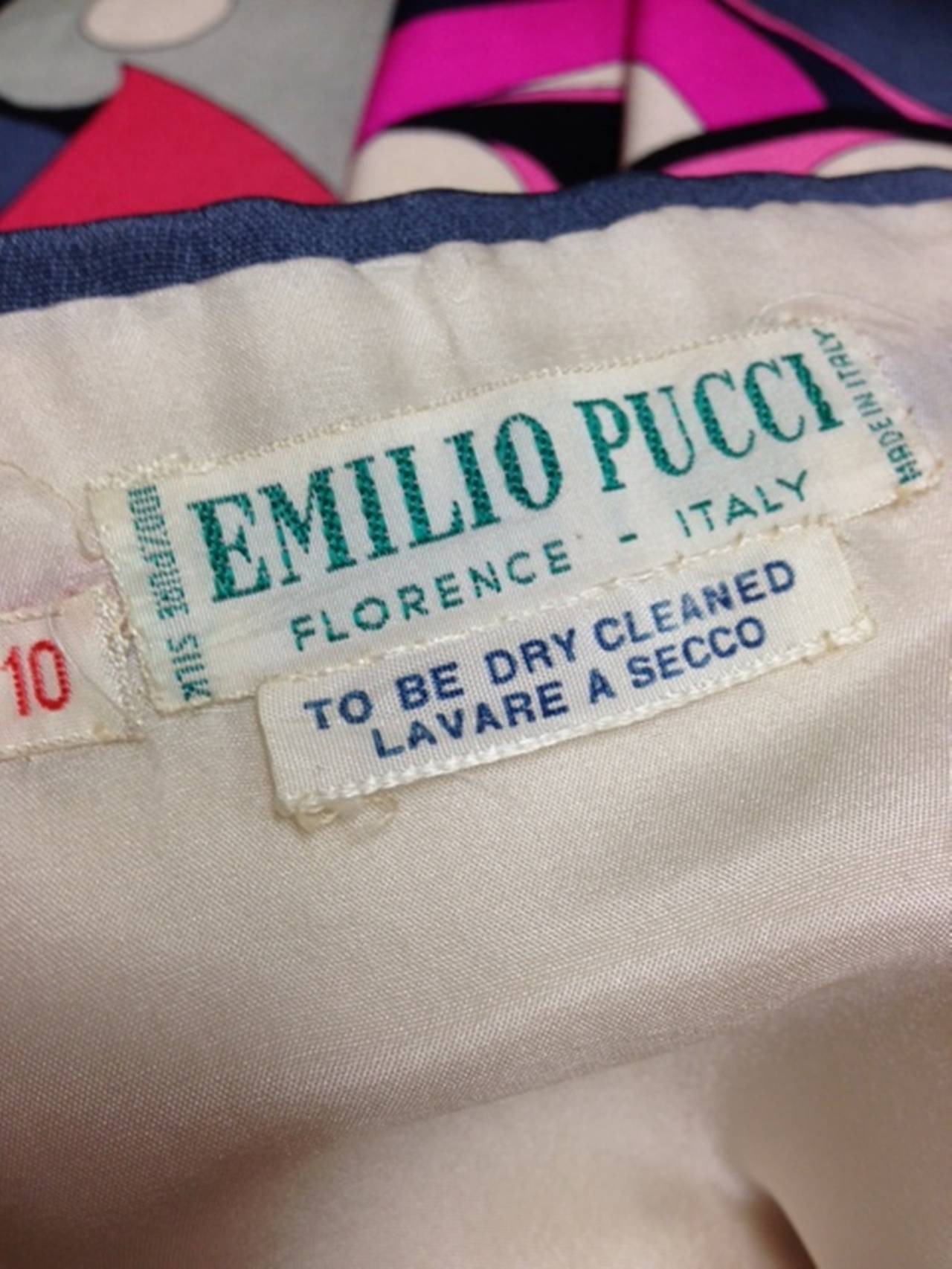 Women's Emilio Pucci Silk Jersey Multi Color Maxi Dress, 1960s 
