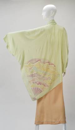 1970s Bill Blass Two Piece Silk Evening Ensemble