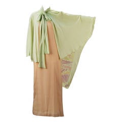 1970s Bill Blass Two Piece Silk Evening Ensemble 9