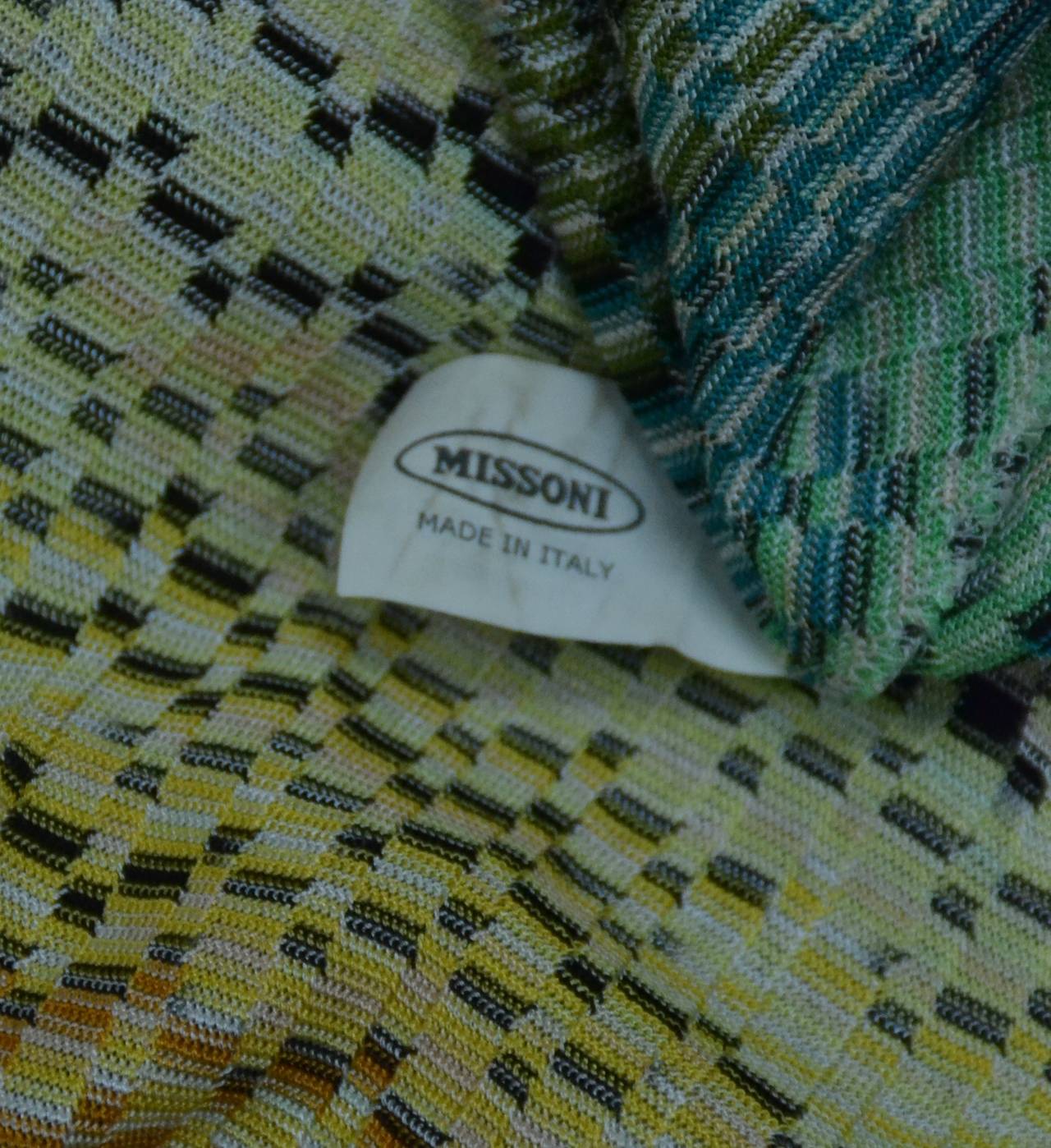1980s Missoni Multi Color Knit Halter Dress with Fringe For Sale at ...