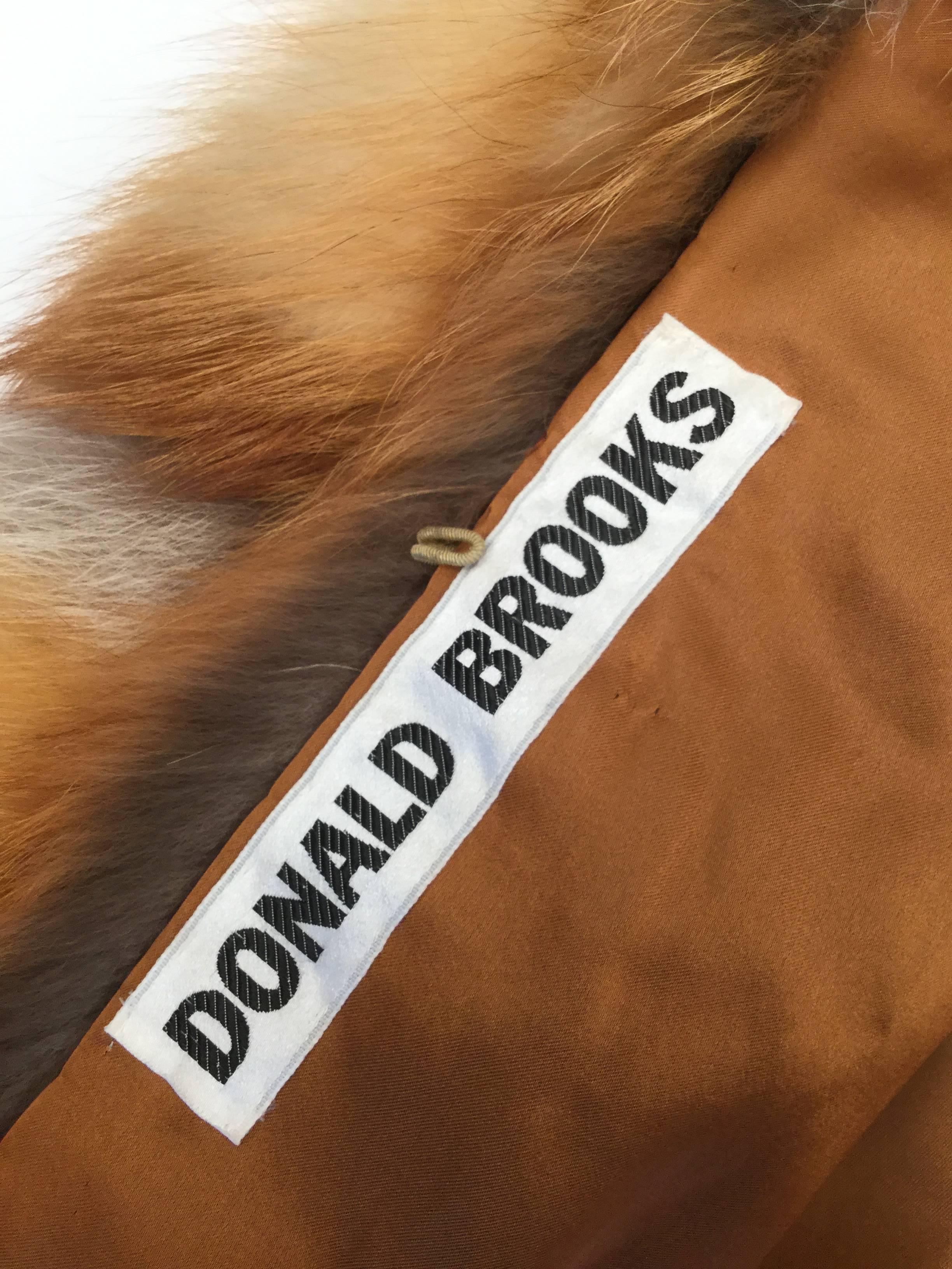 1970s Donald Brooks Red Fox Fur Coat In Good Condition In Houston, TX
