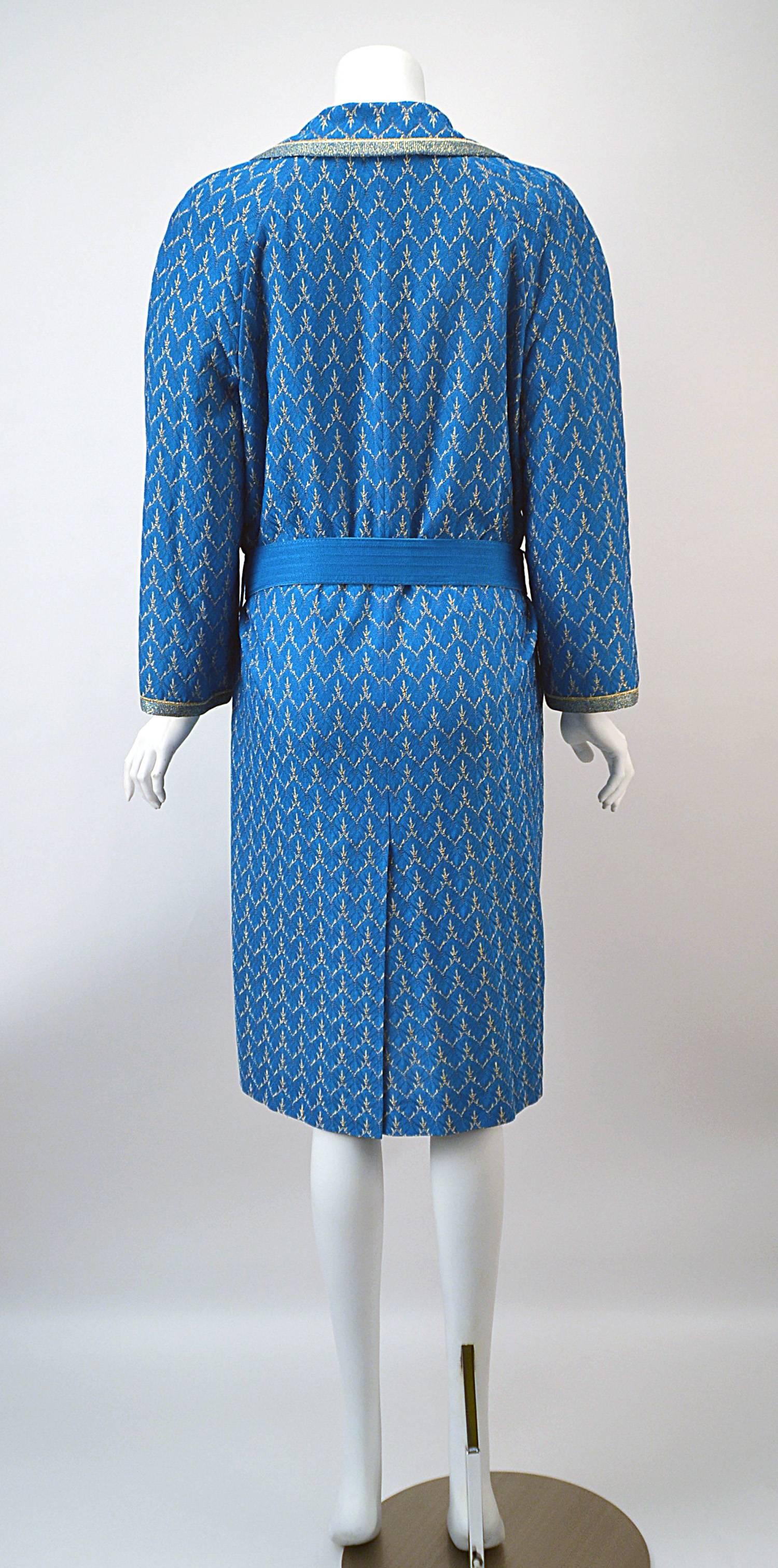 1960s Missoni Dress and Coat Ensemble In Good Condition For Sale In Houston, TX