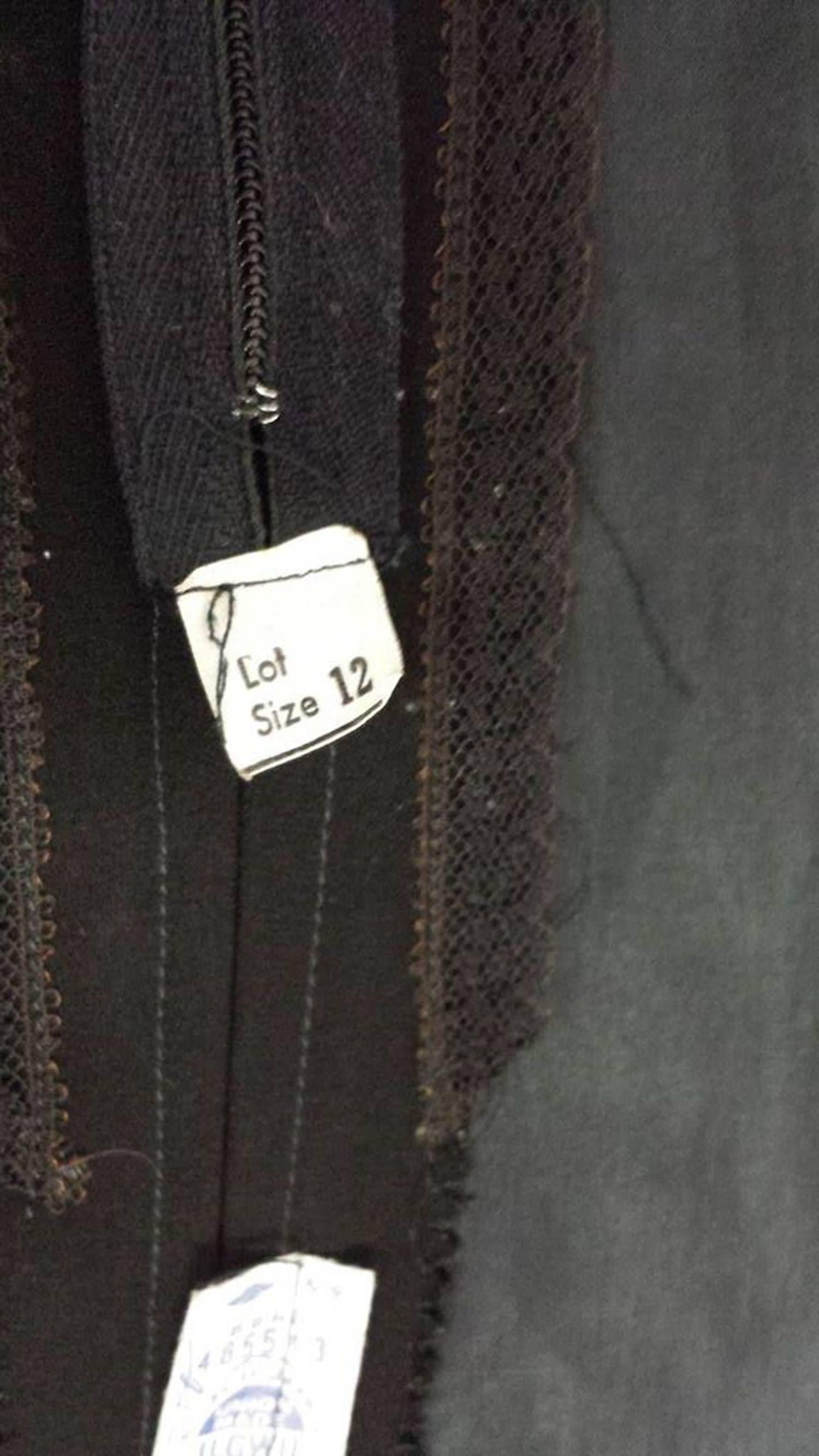 Larry Aldrich Black Velvet Midi Dress with Silk Burnout Sleeves XS , 1970s  For Sale 1