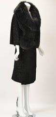 1940s Martha Weathered Custom Black Persian Lamb and Fur Ensemble