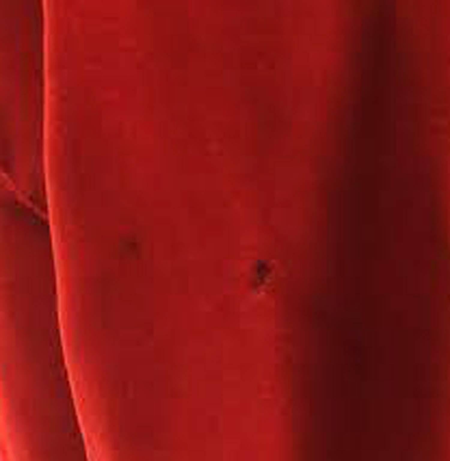 Women's Rare 1980s Thierry Mugler Red Velvet Gown, 