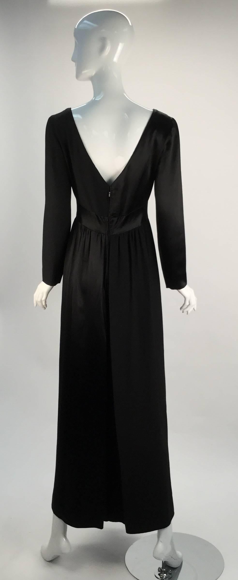 Women's 1970s Emilio Pucci Black Fabric Blocked Silk Jumpsuit