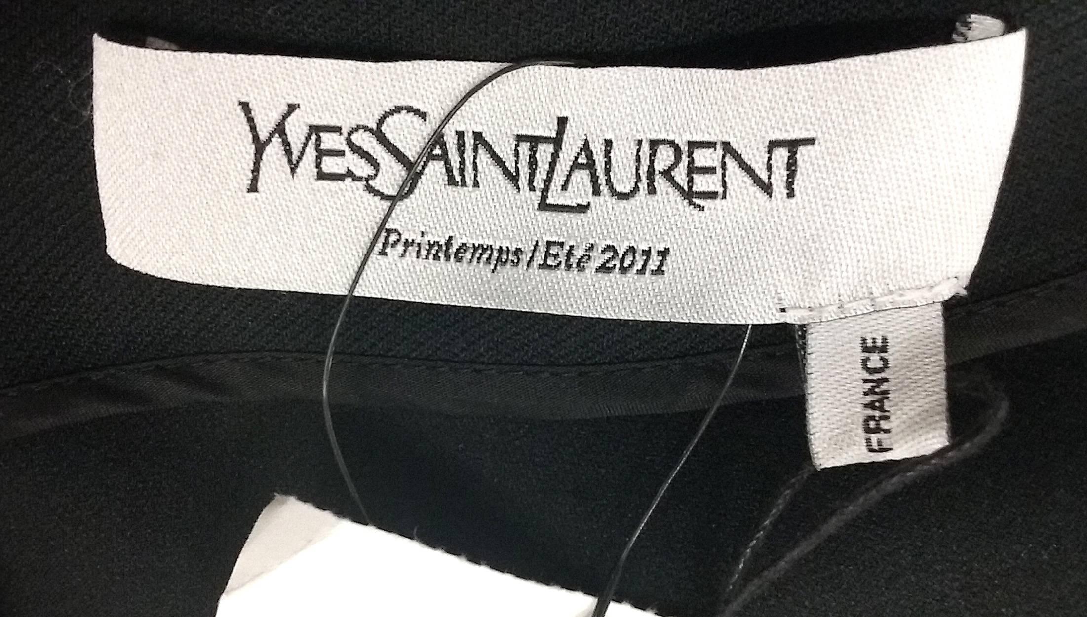 NWT 2014 Yves Saint Laurent Black Jumpsuit  1