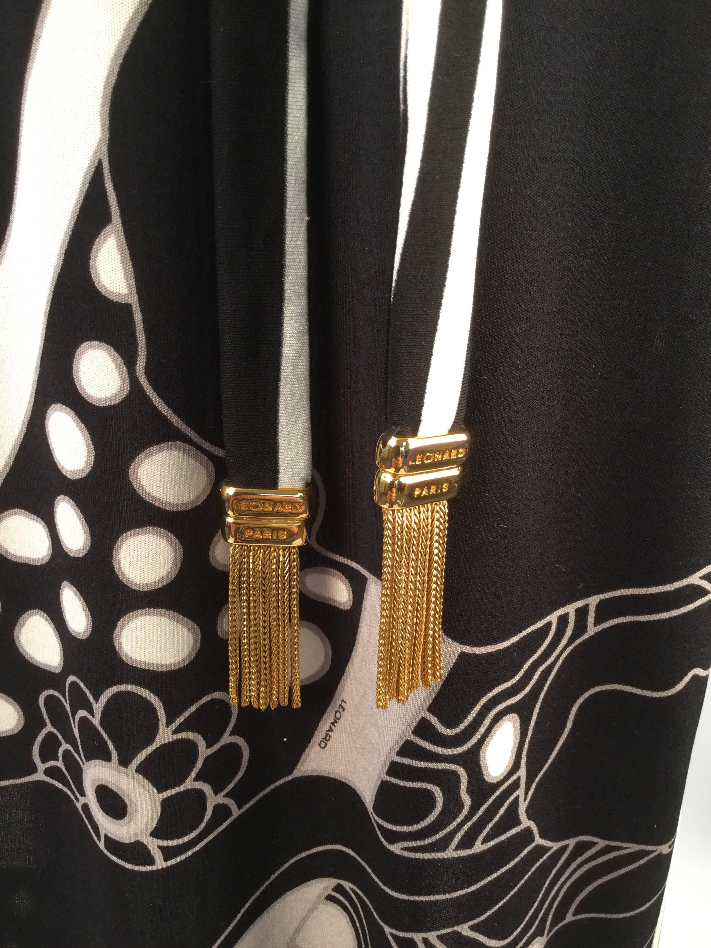 Leonard Paris Silk Knit Spaghetti Strap Column Gown with Cocoon Shrug, 1960s  For Sale 1