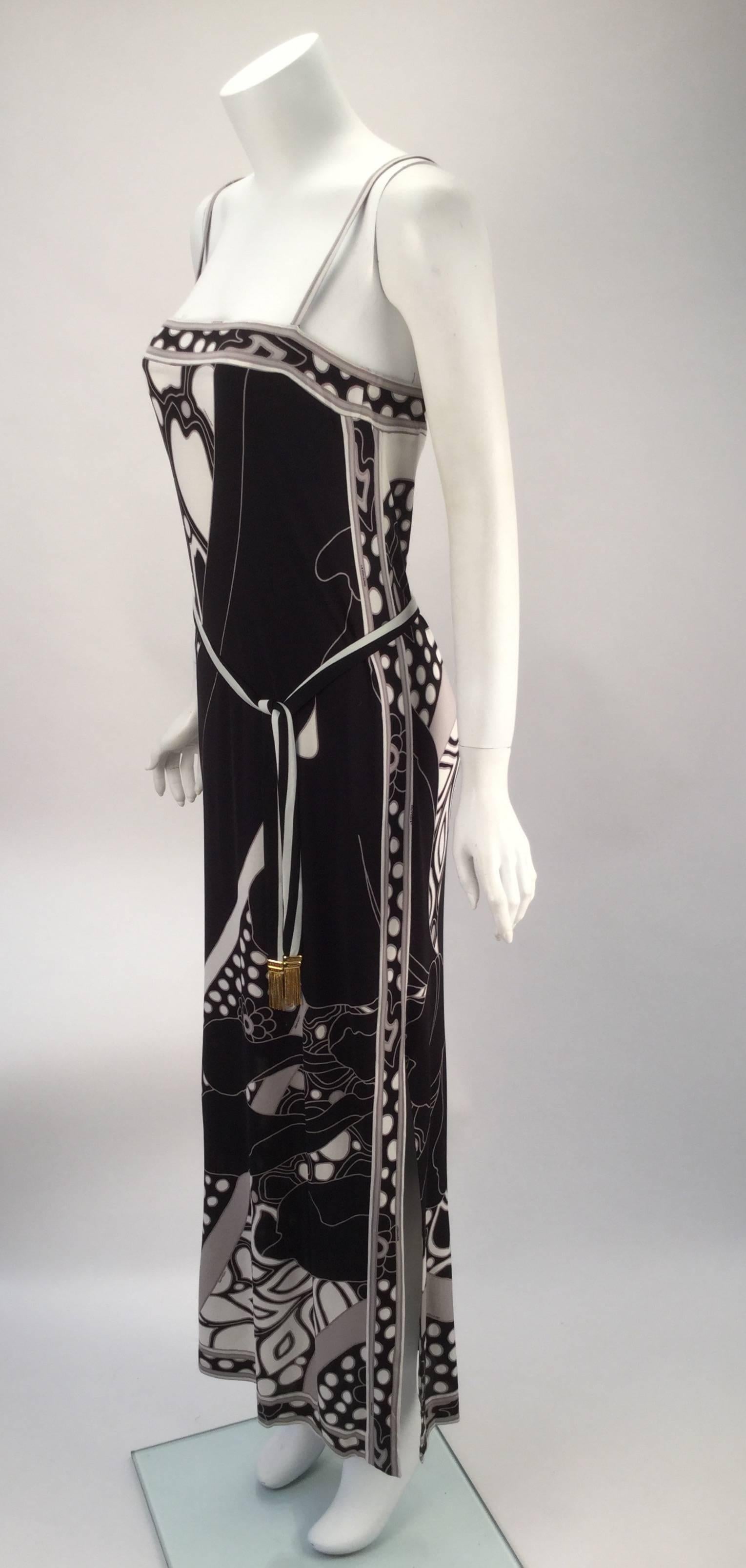 Leonard Paris Silk Knit Spaghetti Strap Column Gown with Cocoon Shrug, 1960s  In Excellent Condition For Sale In Houston, TX