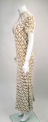 Pat Sandler for Neiman Marcus Cotton Lace Dress Gown, 1970s