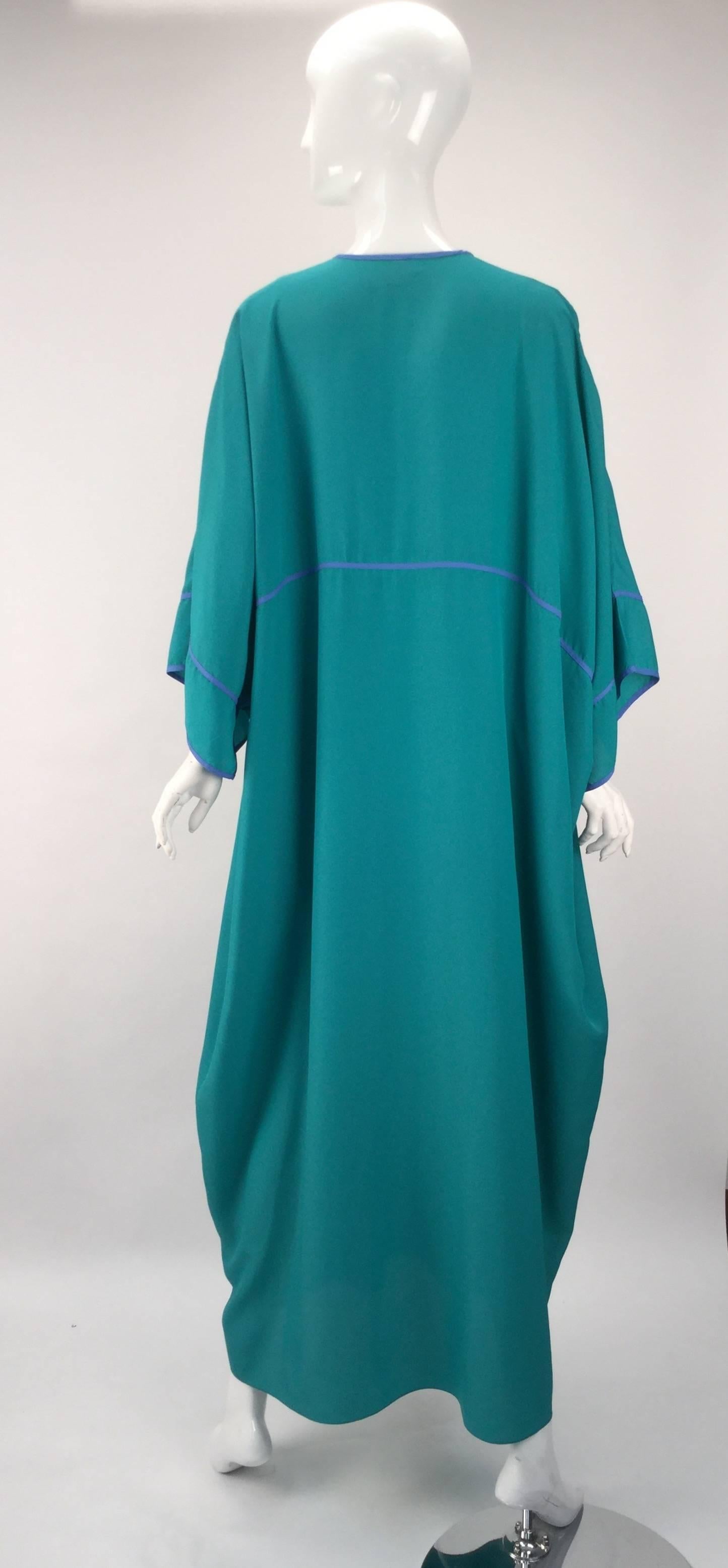 Women's Bill Tice Asian Inspired Kaftan, 1970s 