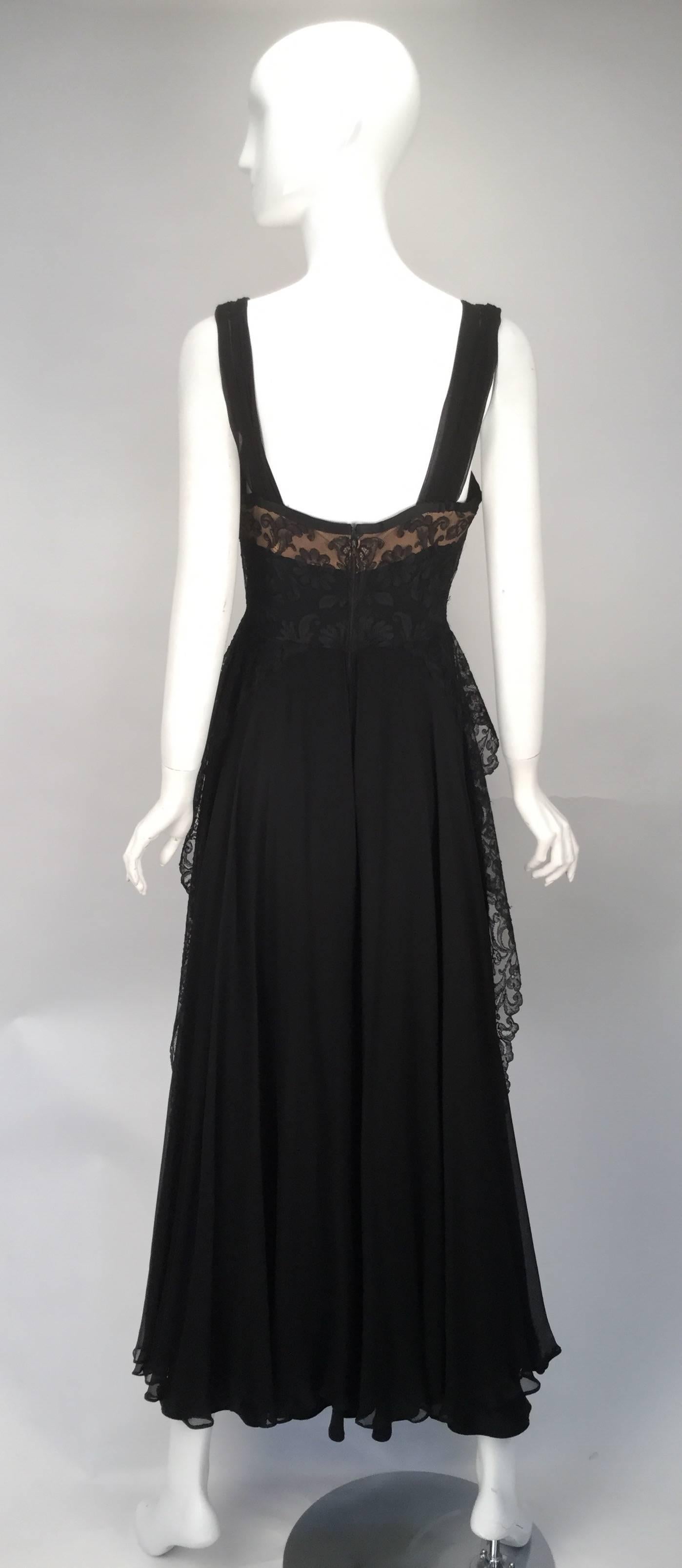 black overlay dress